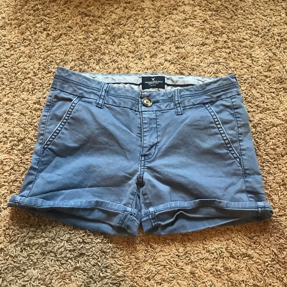 American Eagle Midi Stretch Shorts